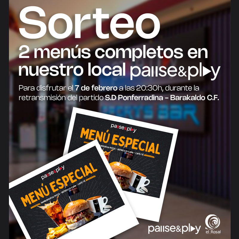 Menú para 2 en Pause&Play